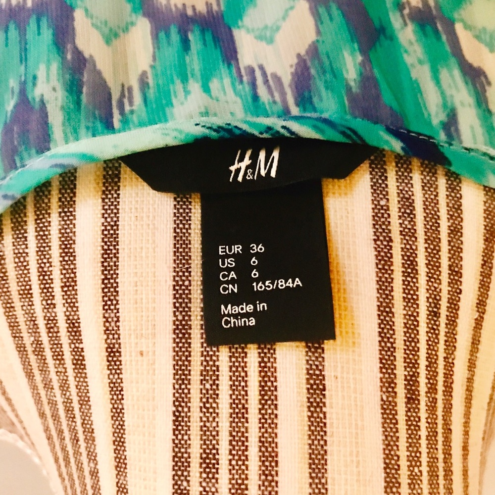 H&M Asymmetrical Blue Ripple Dress - Picture 5 of 5